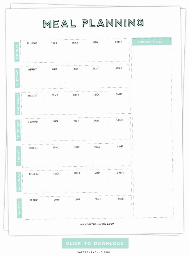 Free Meal Planner Template Download Elegant Getting It to Her My Meal Planning