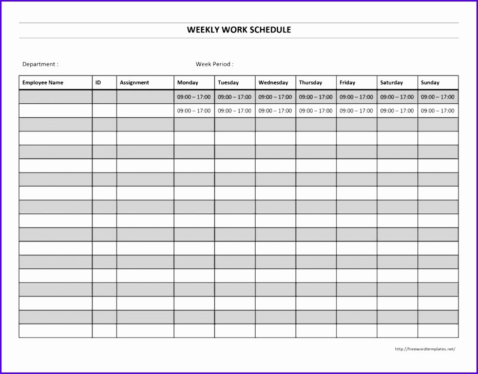 Free Monthly Employee Schedule Template Luxury 14 Free Excel Employee Schedule Template Exceltemplates