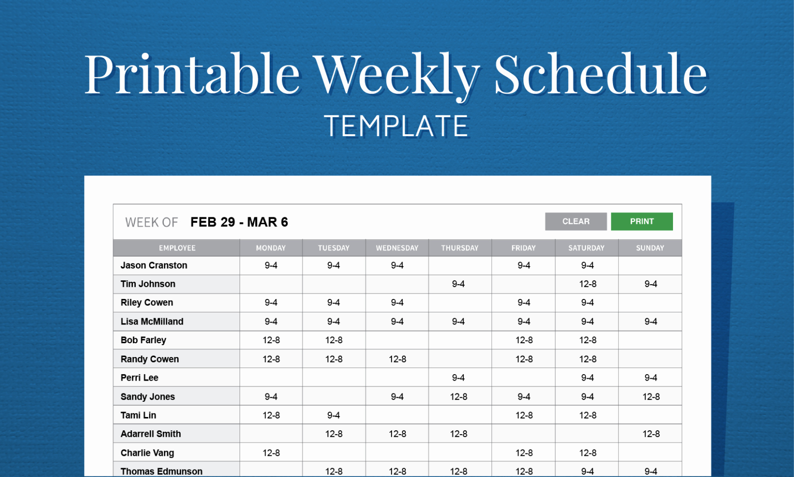 Free Monthly Work Schedule Template Elegant Staff Rota Spreadsheet Spreadsheet Downloa Staff Rota