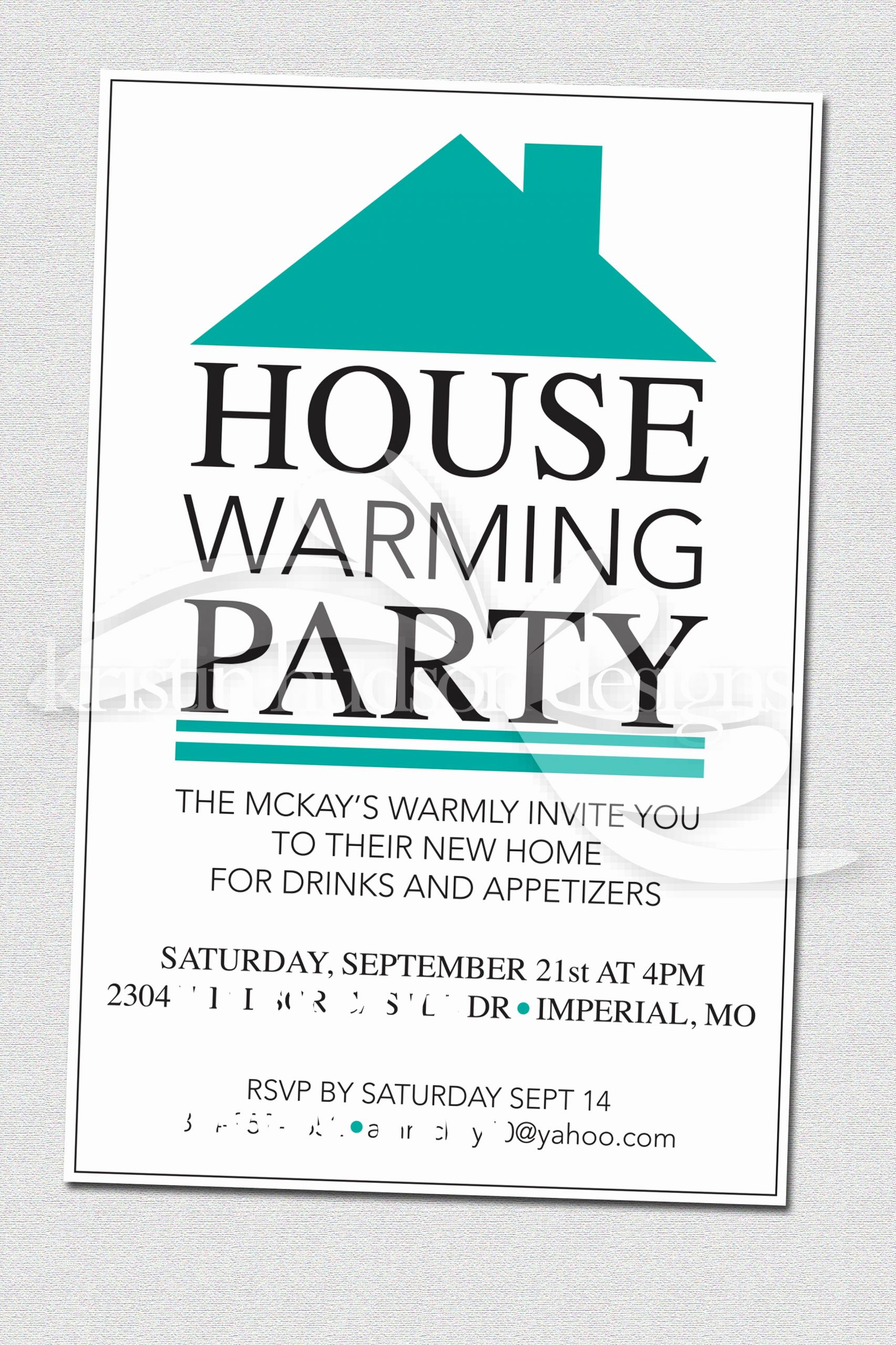 Free Open House Invitation Template Unique House Warming Party Invite