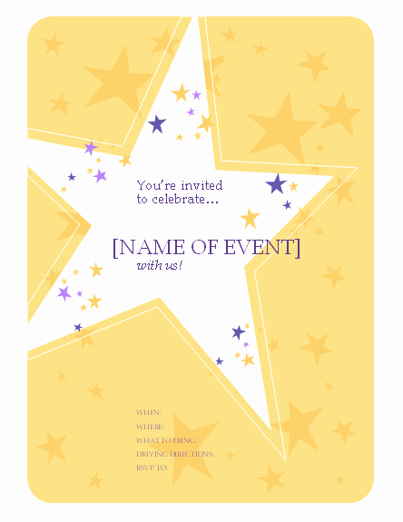 Free Party Invitation Template Word Luxury Family Flyers