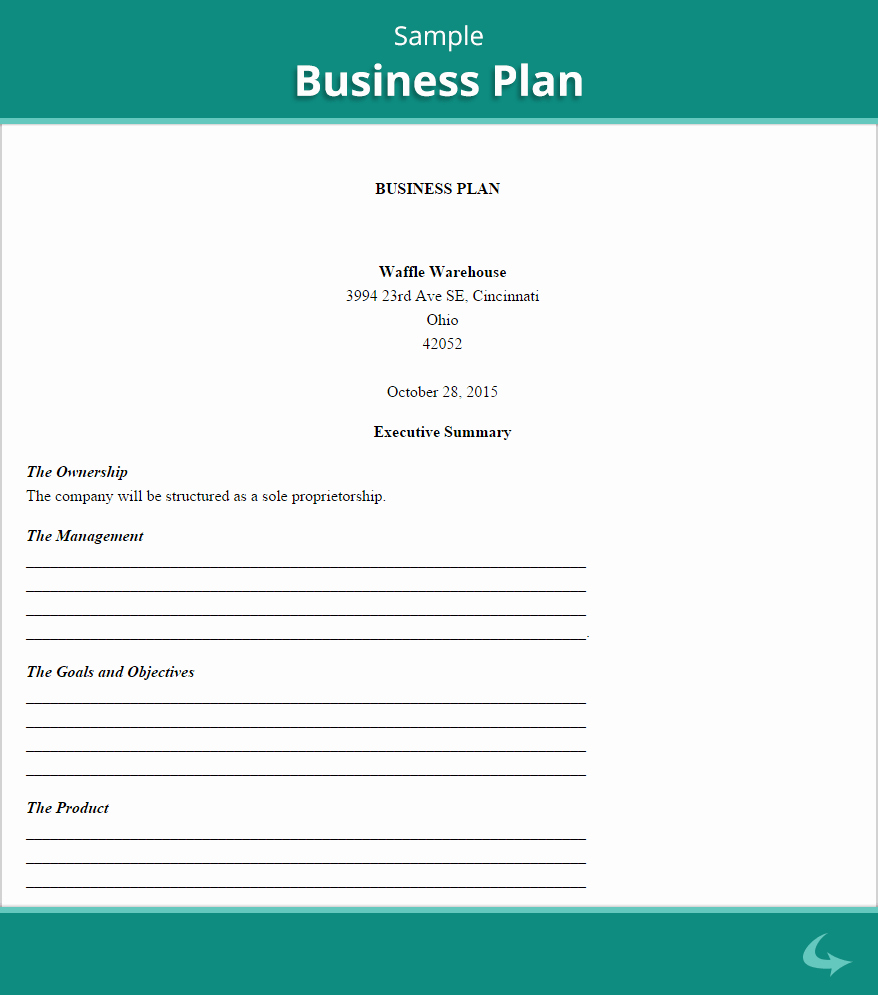 Free Printable Business Plan Template Awesome Sample Business Plan