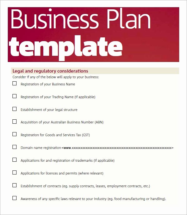 Free Printable Business Plan Template Fresh Free 32 Sample Business Plans and Templates In Google