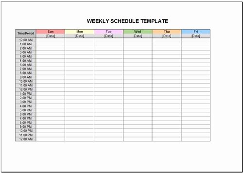 Free Printable Weekly Schedule Template Luxury 10 Free Weekly Schedule Templates for Excel – Savvy