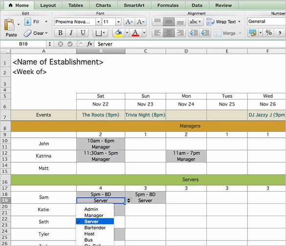 Free Restaurant Schedule Template Best Of Schedule Template – 39 Free Word Excel Pdf format