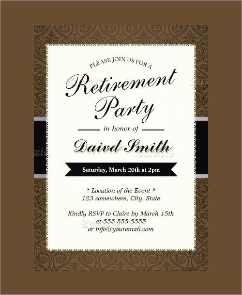 Free Retirement Party Program Template Beautiful Sample Invitation Template Download Premium and Free