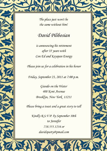 Free Retirement Party Program Template Elegant Retirement Party Invitation Rpit 21 5x7 ⋆ Ipv Studio
