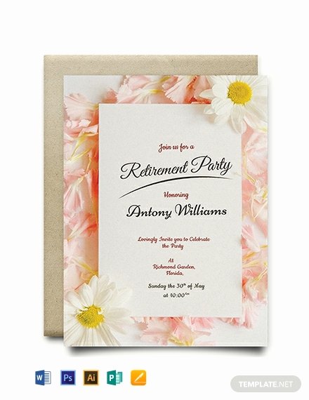 Free Retirement Party Program Template Lovely Free Printable Retirement Party Invitation Template