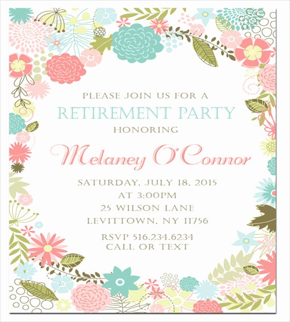 Free Retirement Party Program Template Lovely Retirement Party Invitation Template – 36 Free Psd format