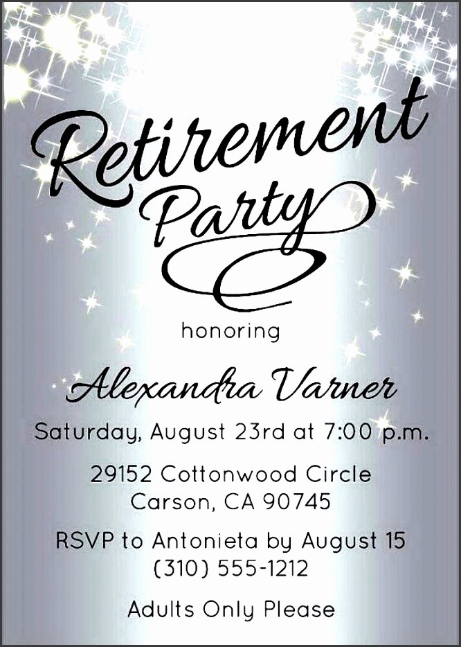 Free Retirement Party Program Template Luxury 10 Retirement Party Invitation Template Sampletemplatess