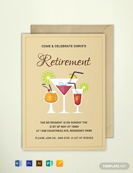 Free Retirement Party Program Template Luxury Free Printable Retirement Party Invitation Template Word