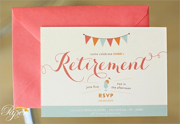 Free Retirement Party Program Template Unique Free 17 Retirement Party Invitations In Illustrator