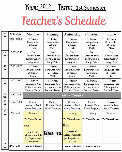 Free School Master Schedule Template Best Of 157 Best Free Curriculum Planners Images On Pinterest