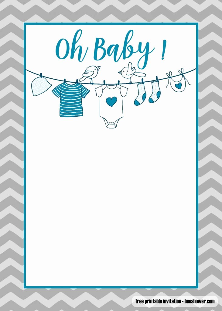 free printable onesie baby shower invitations templates