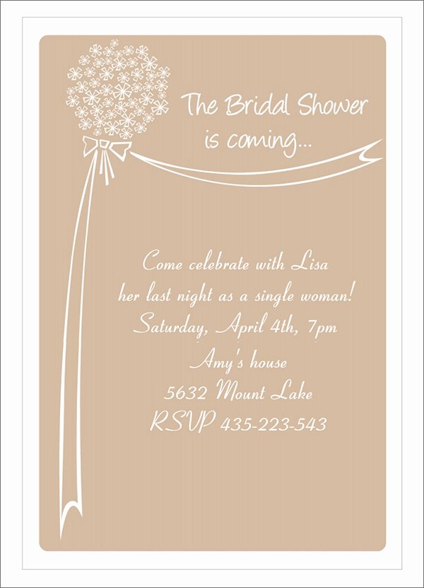 Free Shower Invitation Template Luxury 22 Free Bridal Shower Printable Invitations All Free