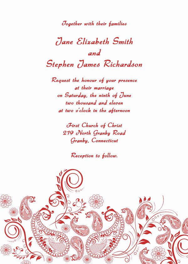 Free Wedding Invitation Template Beautiful formal Wedding Invitations Free Printable Wedding Invitations