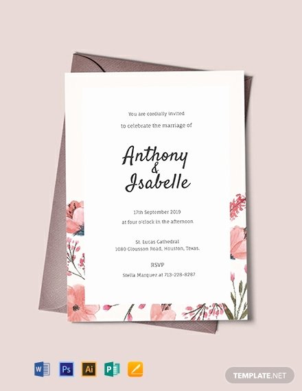 Free Wedding Invitation Template Lovely 423 Free Invitation Templates Pdf Word