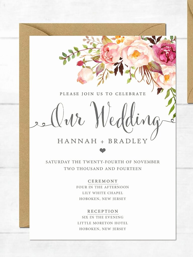 Free Wedding Invitation Template Luxury 16 Printable Wedding Invitation Templates You Can Diy