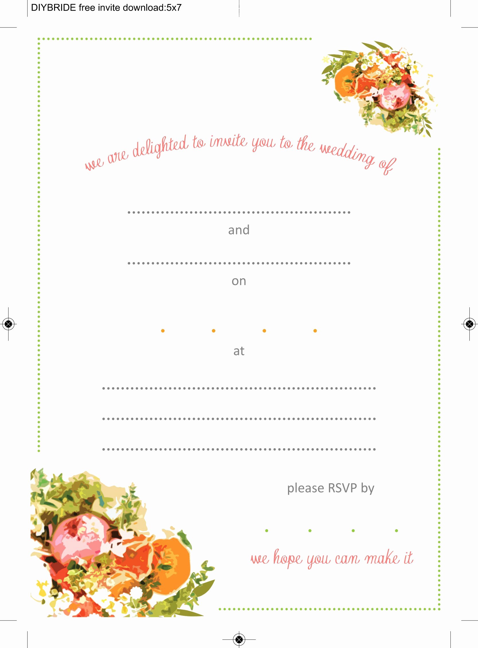 Free Wedding Invitation Template Unique Wedding Invitation Templates that are Cute and Easy to