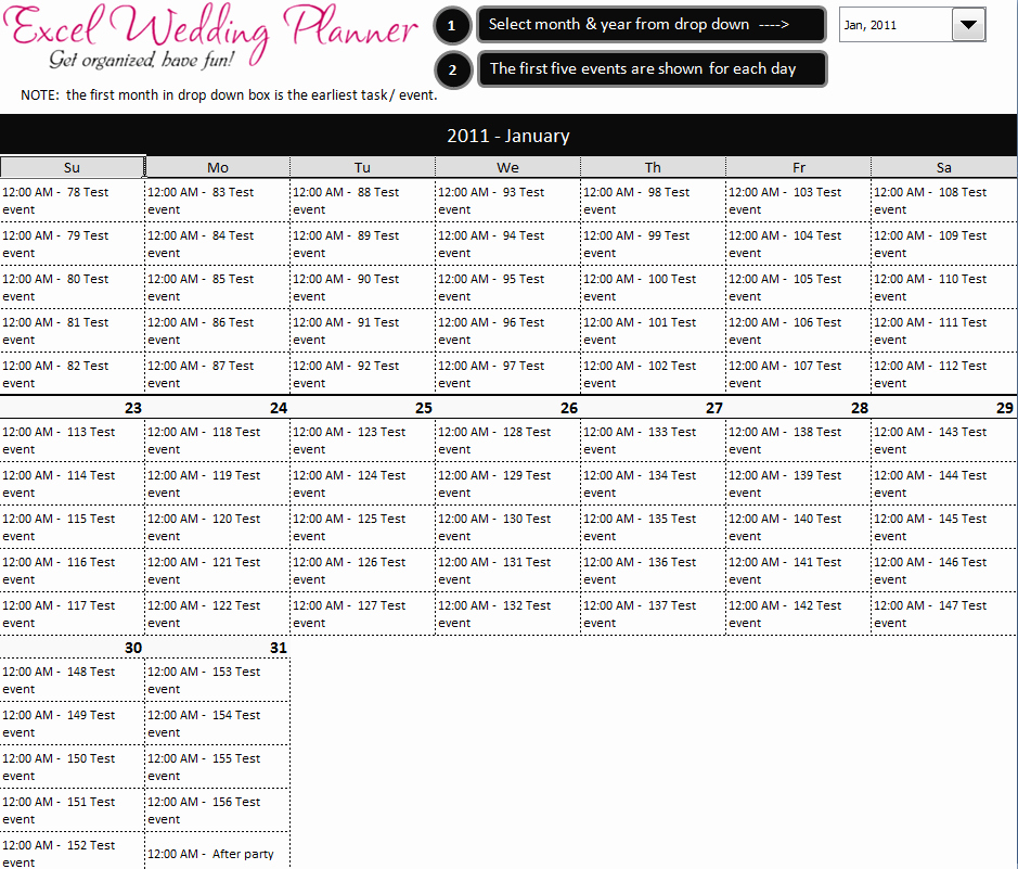 Free Wedding Plan Template Awesome Free Excel Wedding Planner Template Download today