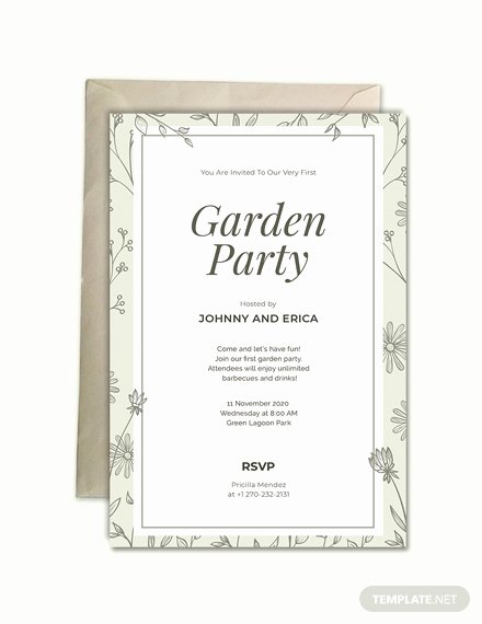 Garden Party Invite Template Best Of Free Garden Party Invitation Template Download 508