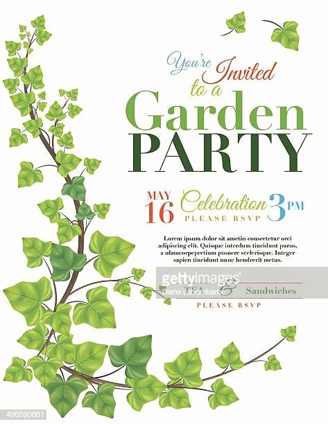 Garden Party Invite Template Lovely Creeper Plant Stock Illustrations and Cartoons