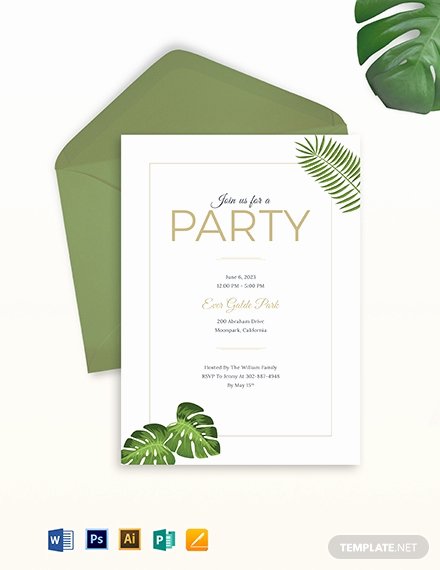 Garden Party Invite Template Luxury Free Garden Party Invitation Template Download 767