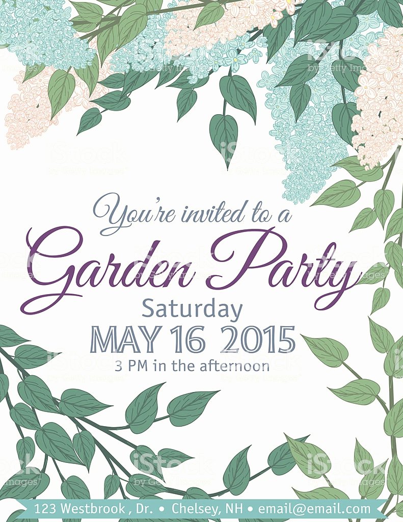 garden party invitation template gm