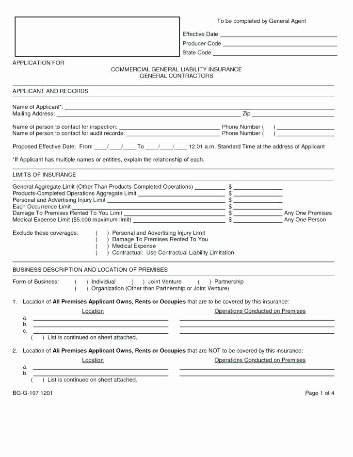 General Liability Waiver form Template Elegant Davidhdz