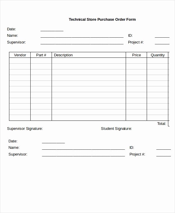 Generic order form Template Awesome 16 Purchase order Templates Docs Word