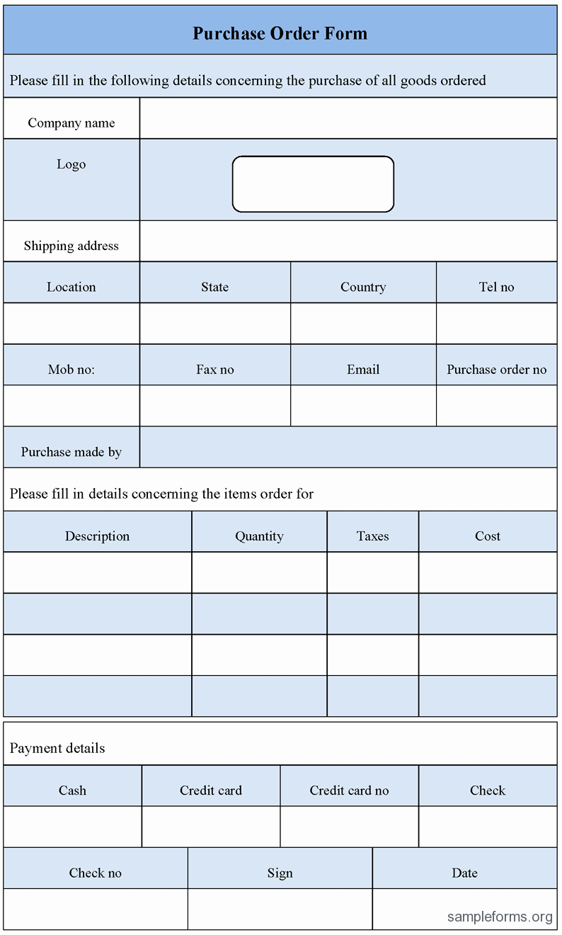 Generic order form Template Best Of order form Template