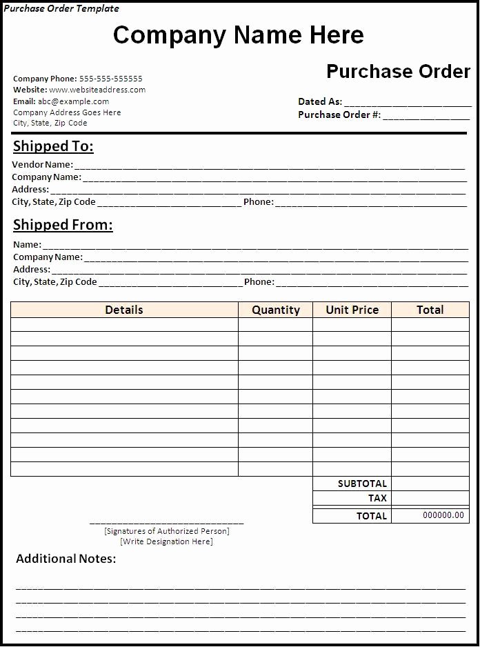 Generic order form Template Lovely order form Template