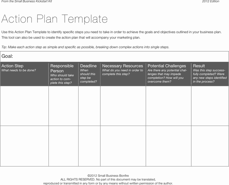 Goal Action Plan Template Lovely Action Plan Template 3 organized Chaos