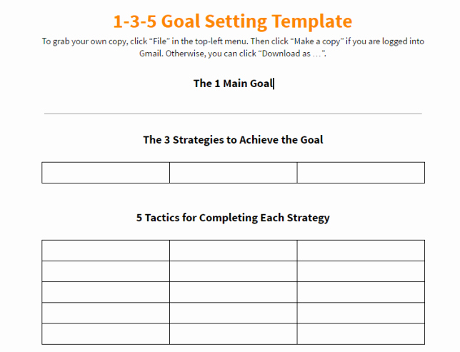 Goal Action Plan Template Unique 10 Effective Action Plan Templates You Can Use now