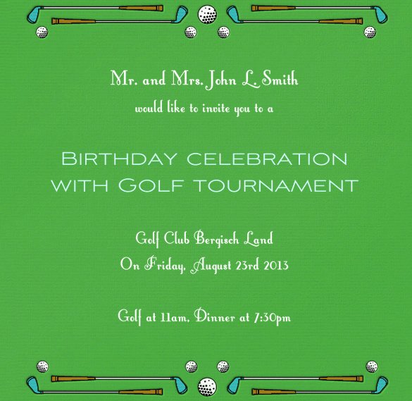 Golf Invitation Template Free Download Awesome 25 Fabulous Golf Invitation Templates &amp; Designs