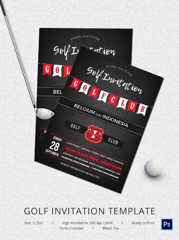 Golf Invitation Template Free Download Best Of 25 Fabulous Golf Invitation Templates &amp; Designs