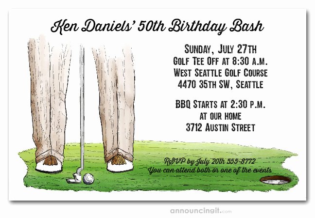 Golf Invitation Template Free Download Lovely the Putt Golf Invitations Golf Outing Invitations