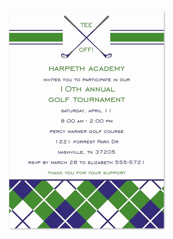 Golf Outing Invitation Template Best Of Golf tournament Invitation Templates