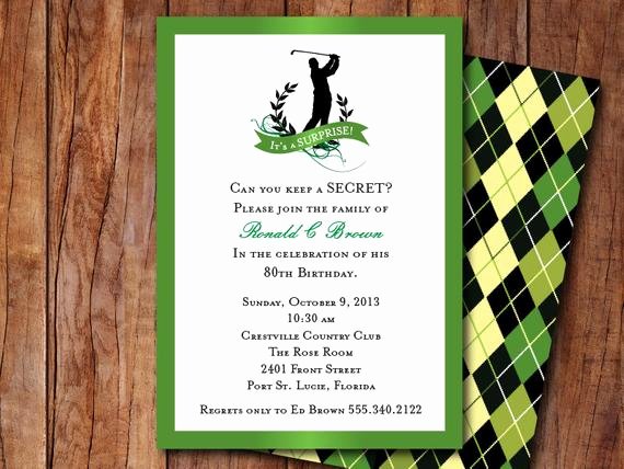 Golf Outing Invitation Template Fresh Golf themed Invitation by Goo Sdesigns On Etsy