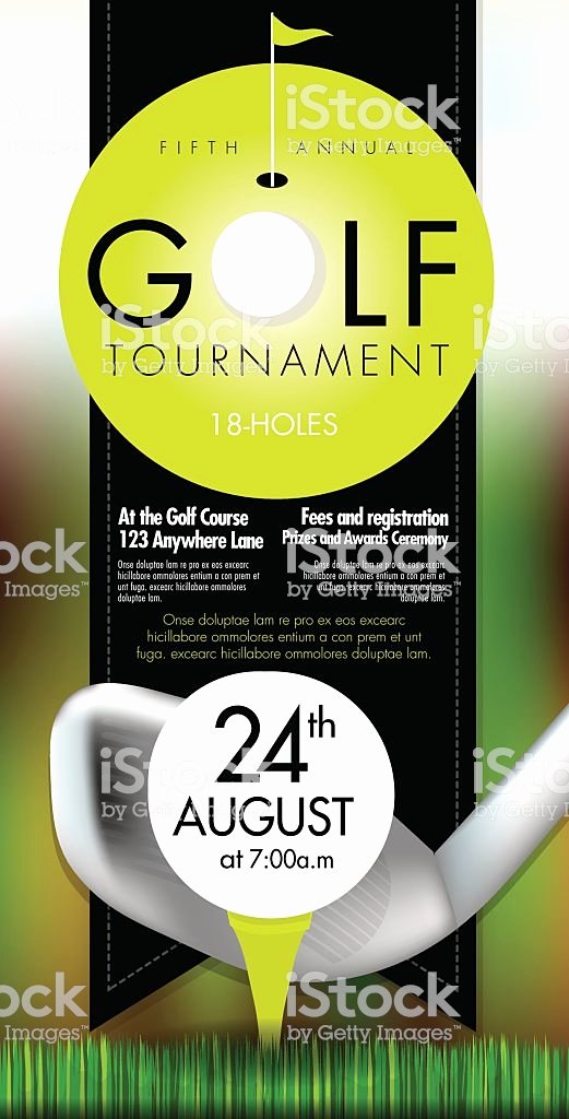 Golf tournament Invitation Template Awesome sophisticated Golf tournament Invitation Design Template