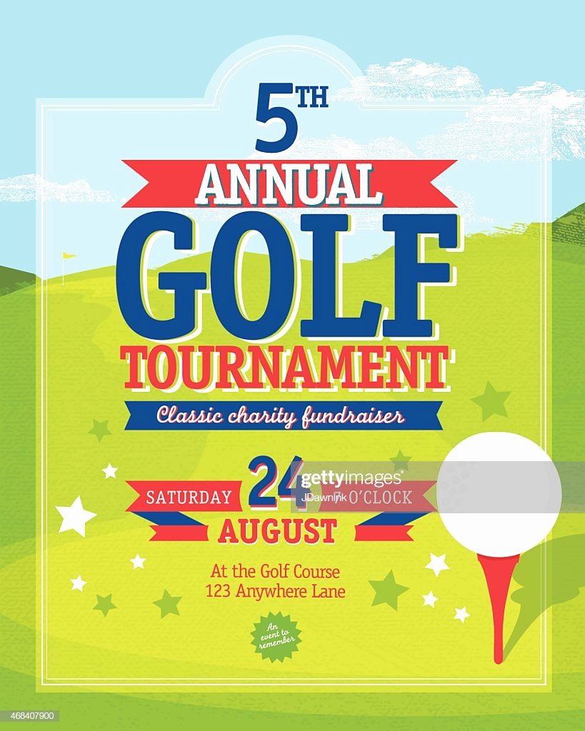 Golf tournament Invitation Template Lovely Independence Day Golf tournament Invitation Design