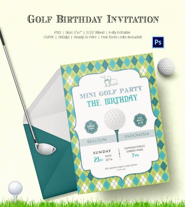 Golf tournament Invitation Template New 25 Fabulous Golf Invitation Templates &amp; Designs