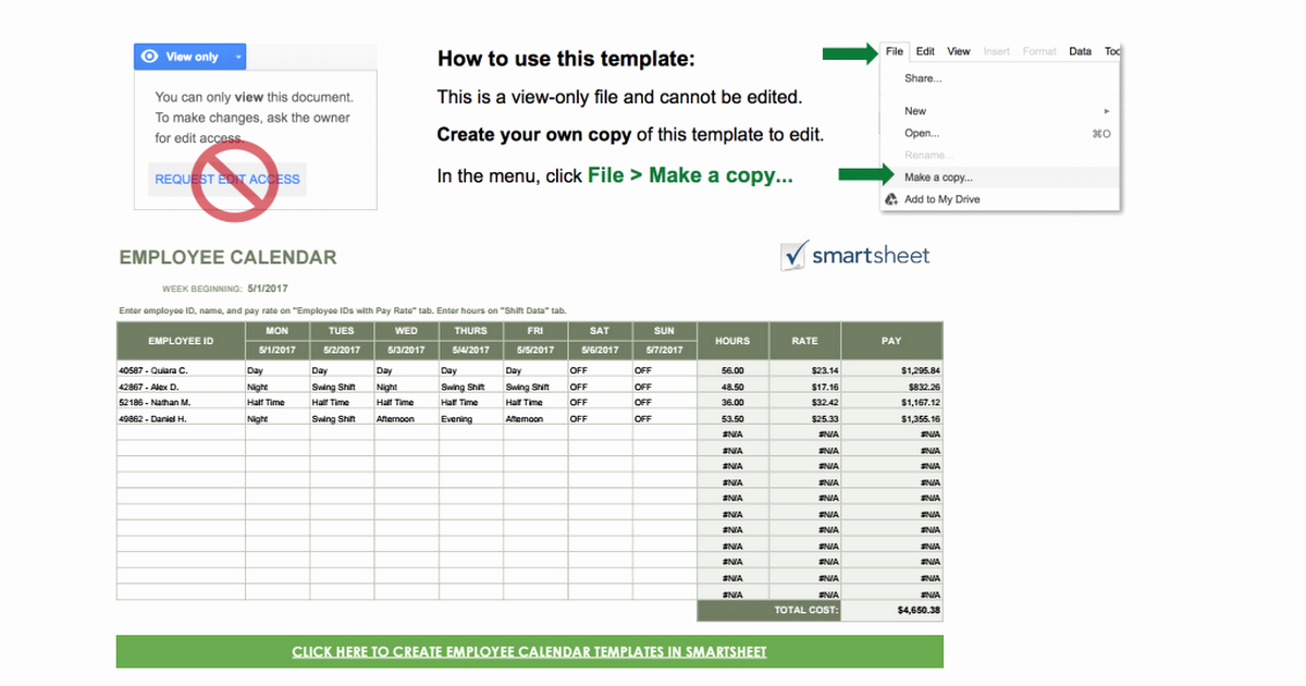 Google Docs Employee Schedule Template Awesome Ic Google Employee Calendar Template Google Sheets