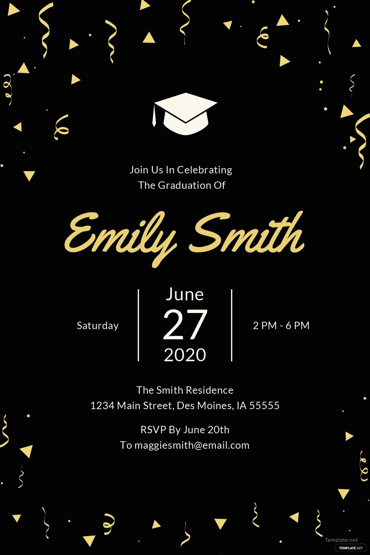 Graduation Dinner Invitation Template Best Of Free Graduation Invitation Template In Microsoft Word