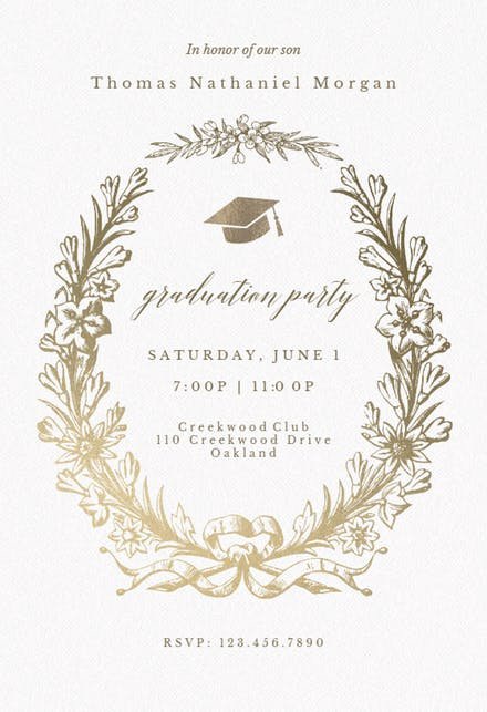 Graduation Dinner Invitation Template Fresh Graduation Party Invitation Templates Free