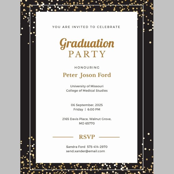 Graduation Dinner Invitation Template Inspirational 42 Sample Graduation Invitation Designs &amp; Templates Psd