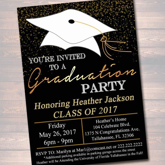 Graduation Party Invitation Template Free Awesome Editable Graduation Party Invitation High School Graduation