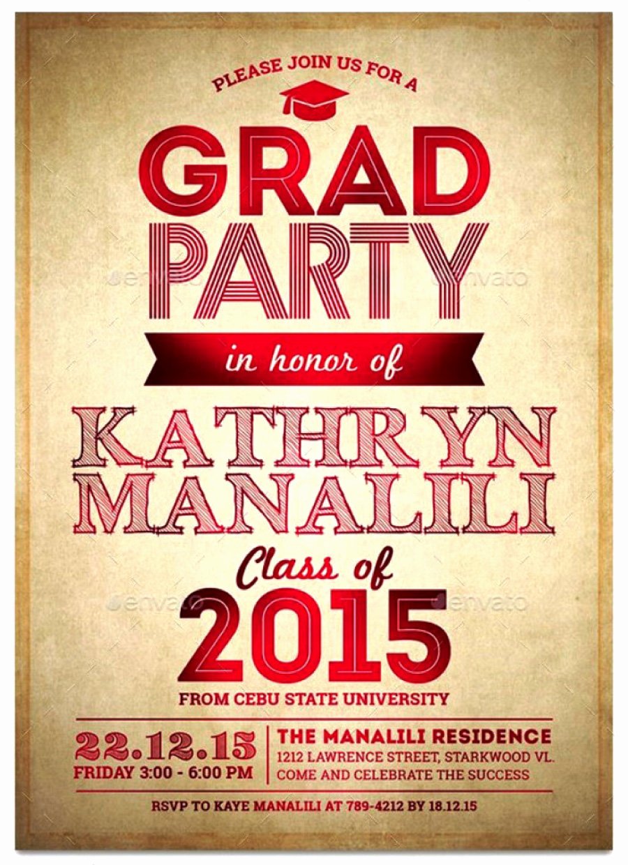 Graduation Party Invitation Template Free Beautiful 40 Free Graduation Invitation Templates Template Lab