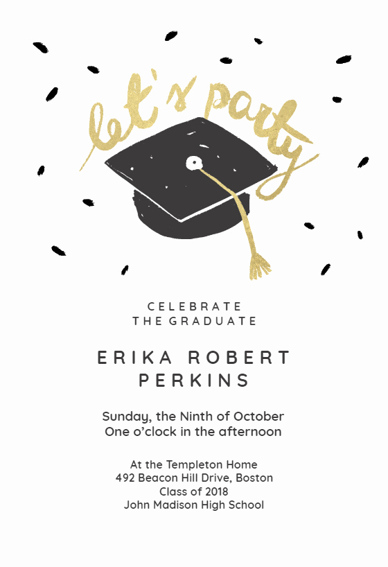 Graduation Party Invitation Template Free Beautiful Easy Going Graduation Party Invitation Template Free