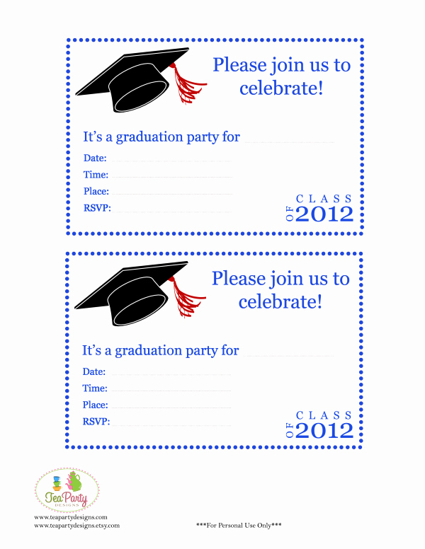 Graduation Party Invitation Template Free Best Of Free Print Graduation Announcements Template Invitation